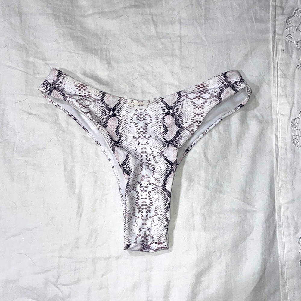 Snakeprint Bikini Bottoms